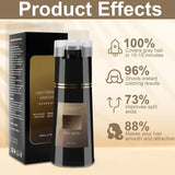 Haarkleurshampoo, 3 in 1 Instant Kleurshampoo, Instant Haarverzorging Kleurshampoo, Zwart Haarkleurshampoo, Haarkleurshampoo (Lichtbruin) Naty Shop Haarverf