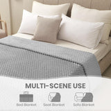 Good Nite Comfortdeken Pluizige deken 150 x 200 cm Zachte microvezel sprei Bankdeken Comfortdeken Warme fleecedeken voor bank en bed Slaapkamer Kantoor Grijs Good Nite bedden en dekens