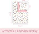 Beddengoed voor kinderen, Regenboog, microvezel Beddengoed - kinderen Naty Shop