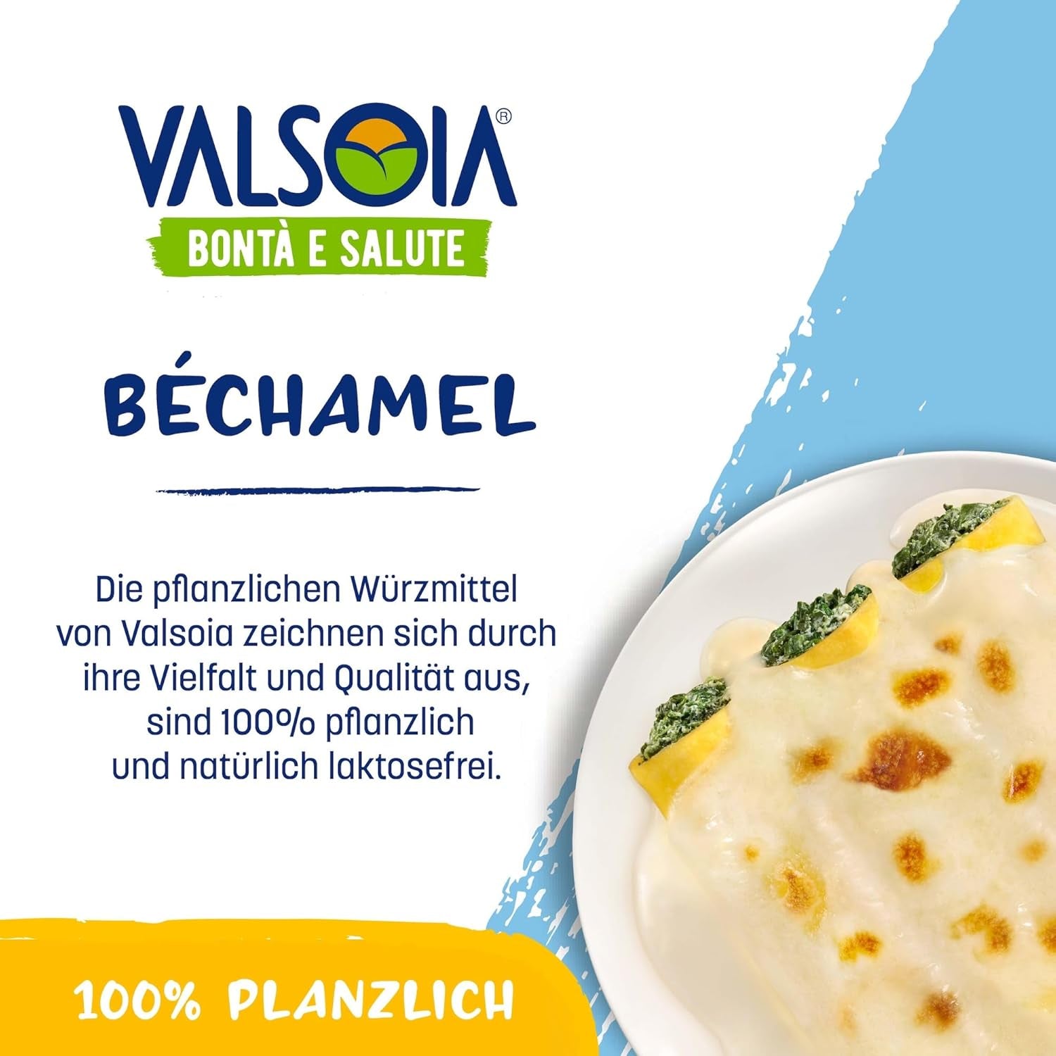 Bechamelconditioner, Lactosevrije Bechamel, Veelzijdig in koken, Ideaal voor veganisten en vegetariërs, 6 x 200 ml