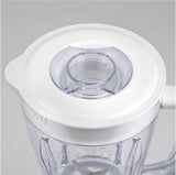 Girmi FR46 Elektrische Mixer, 1,5 Liter, 2 Geschwindigkeiten Met Pulse-Funktion, 4 Edelstahlklingen, Messbecherdeckel, Messbecher Mit Scale, Sicherheitseinrichtung, Weiß/Rot Kitchen Naty Shop
