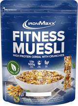IronMaxx Fitness Muesli - Koekjes & Crème, zak van 2 kg | Eiwitrijke vegan muesli met knapperige inhoud | Laag in suiker en hoog in vezels