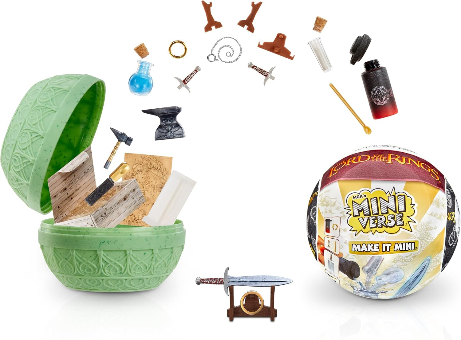 Mga'S Miniverse Make It Mini - The Lord of the Rings Mini Collectibles Blind Pack Resin Craft Kit Replica's Geschikt voor verzamelaars en 8 jaar oud Niet ESSBAR Actiefiguren Naty Shop Standaardtitel