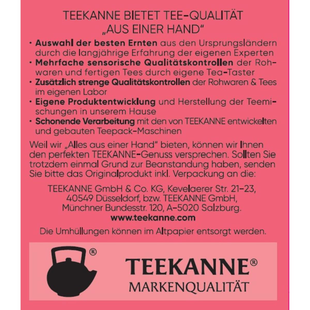 Teekanne Premium Fruit Selection, verpakking van 5 (5 x 20 theezakjes), 5 x 60 g