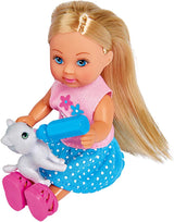 Simba 105733348 - Evi Love Cat kinderwagen, met twee katten in de kinderwagen, afneembare tas, accessoires, aankleedpop, 12 cm, voor kinderen vanaf 3 jaar