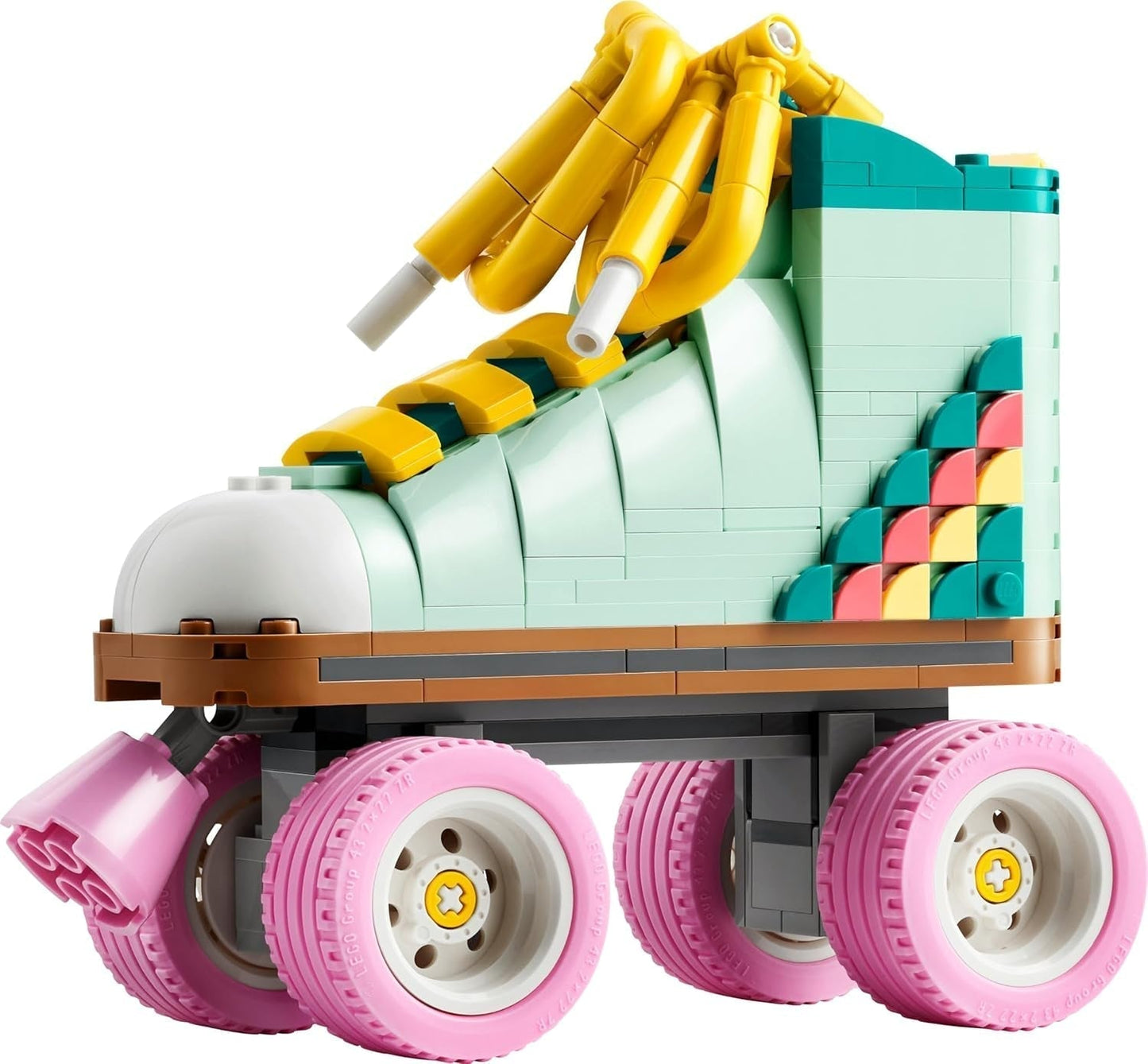 LEGO Creator 3In1 rolschaatsspeelgoed voor meisjes en jongens met miniskateboard en boombox, retro slaapkamerdecoratie, verjaardagscadeau voor 8 jaar oud 31148 Bouwsets
