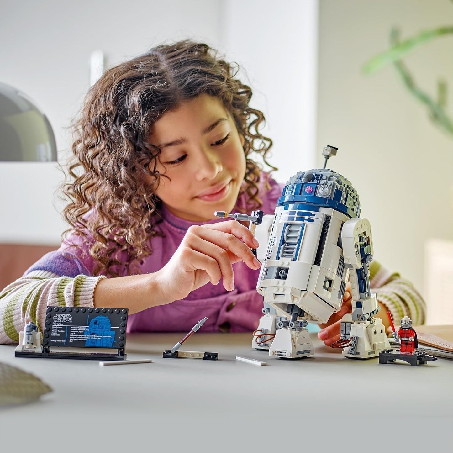 LEGO Star Wars R2-D2 modelset voor kinderen, jongens en meisjes, bouwbare Droid-figuur met minifiguur van Darth Malek ter ere van het 25-jarig jubileum en decoratieplaat, collectiecadeau-idee 75379 Bouwsets Bekijk de LEGO-Store