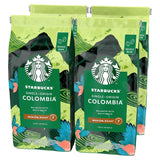 STARBUCKS Colombiaanse koffie met enkele oorsprong, medium gebrand, hele bonen 450 g (pak van 4)
