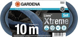 Gardena Liano Xtreme 1/2 Inch 10m Set: Extreem robuuste textiel tuinslang voor binnenkranen met lichtgewicht, weerbestendige PVC binnenslang (18460-20)