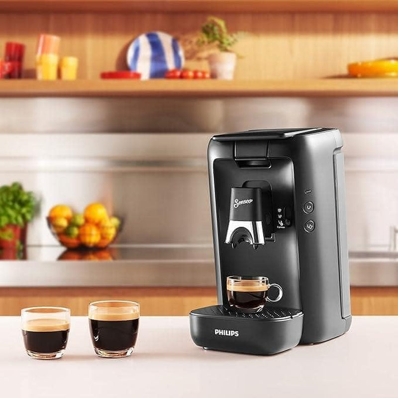 PHILIPS Senseo Maestro Capsule-espressomachine - Intense Plus-technologie, hoogwaardige espresso, ecologisch ontwerp, waterreservoir van 1,2 liter, memofunctie, ontkalkingsindicator (CSA260/60)
