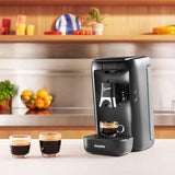 PHILIPS Senseo Maestro Capsule-espressomachine - Intense Plus-technologie, hoogwaardige espresso, ecologisch ontwerp, waterreservoir van 1,2 liter, memofunctie, ontkalkingsindicator (CSA260/60)