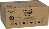 WHISKAS Natvoer voor katten in gelei 120 x 85g Selectie van gevogelte