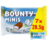 Bounty Minis Chocolade Bulkpakket, Fijne Kokos Mini Chocoladerepen, 227g, Chocolade Cadeau Idee, Chocolade Bulkpakket