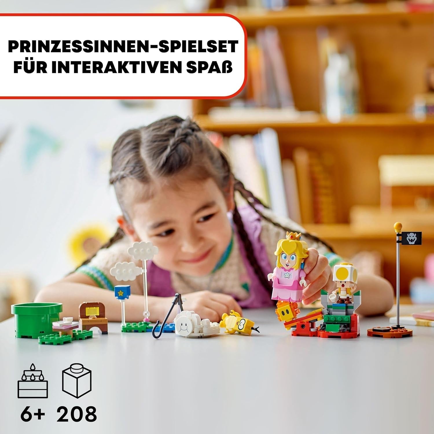 LEGO Super Mario Avonturen Met Interactieve Perzik, Kinderspeelset met Gele Pad, Nintendo cadeau voor jongens, meisjes en alle spelers vanaf 6 jaar 71441 Bouwsets Besuche den LEGO-Store