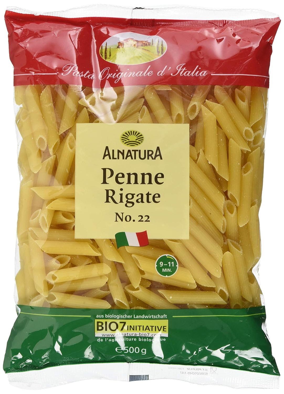 Biologische pasta Penne Rigate, 500g