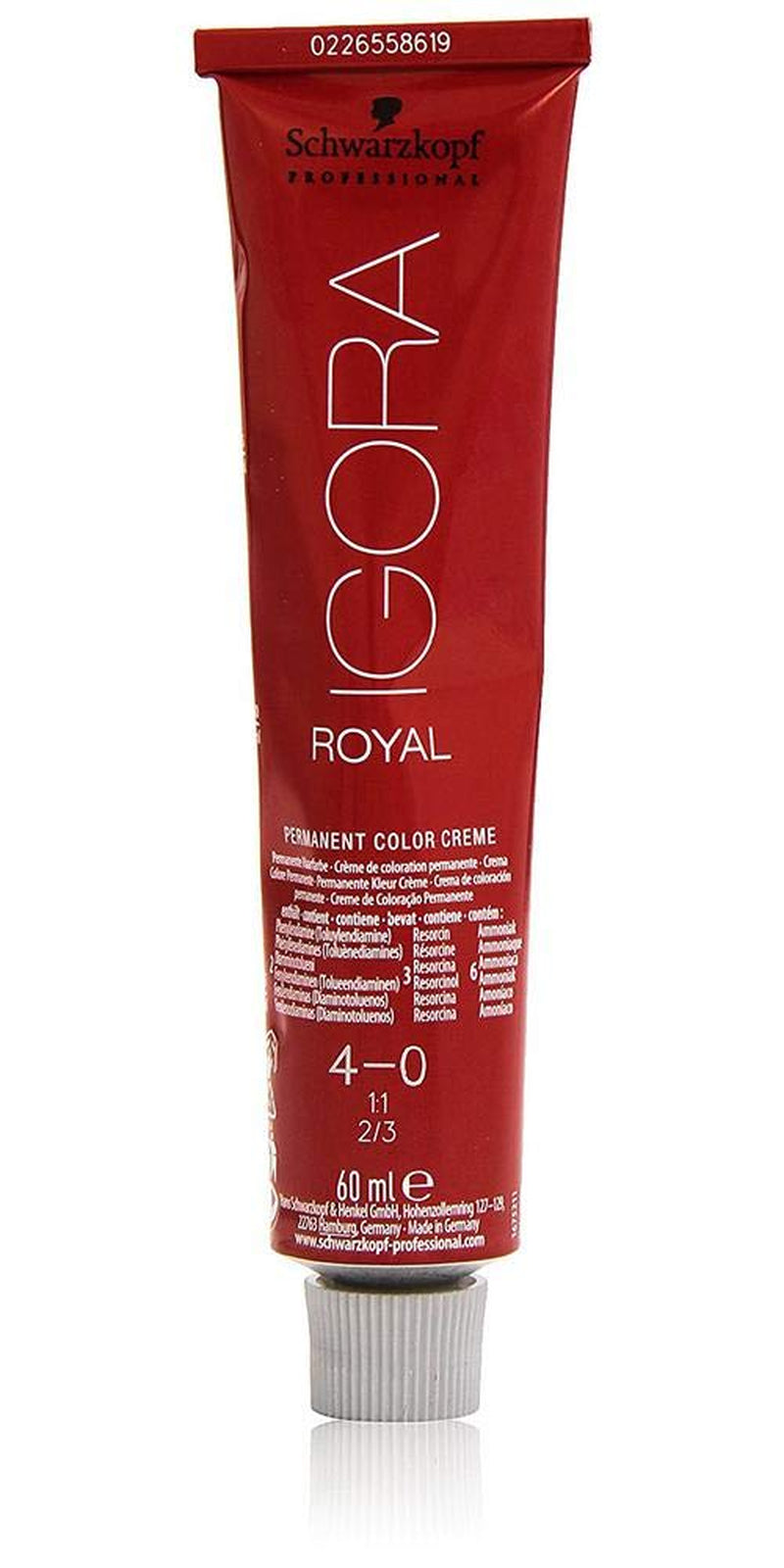 Schwarzkopf IGORA Royal Premium Hair Colour 4-0 middenbruin, 1 pakje (1 x 60 g) Haarverf Naty Shop