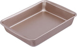 Relaxdays bakvorm, antiaanbaklaag, 4 liter, koolstofstaal, bruin Vormen en bakplaten Naty Shop