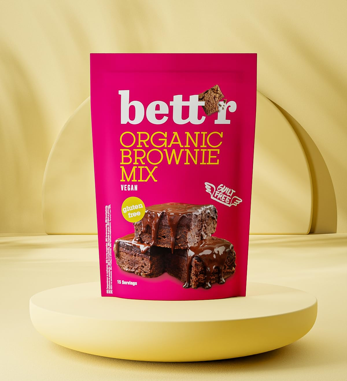Bettr Biologische Brownie Mix - Bio, Veganistische en Glutenvrije Brownies Mit Reichhaltigem Kakaogeschmack - 400 G - 15 Portionen Naty Shop