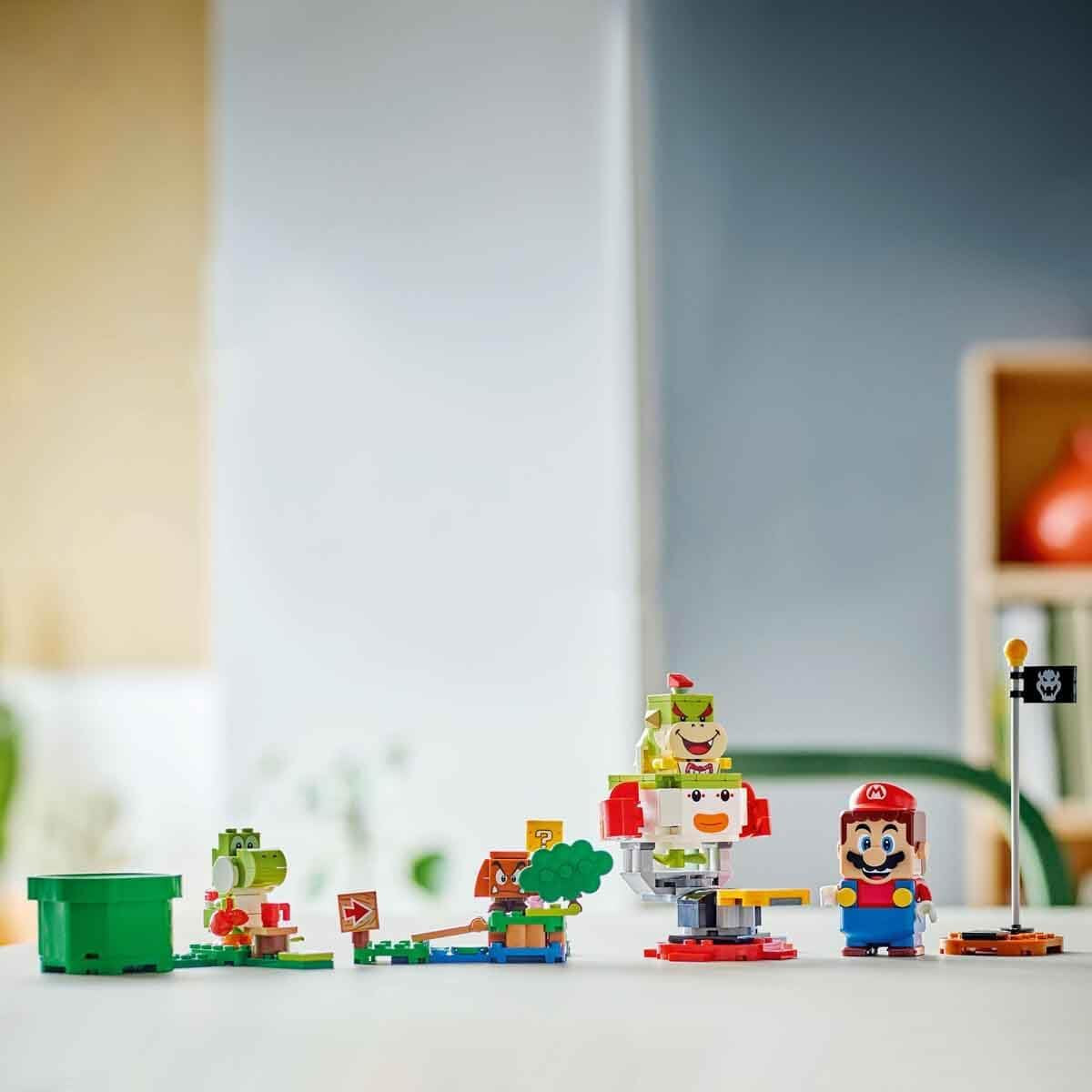 LEGO Super Mario-avontuur met interactieve Mario, Junior Clown-karset, Toy Yoshi, Nintendo-cadeau voor jongens, meisjes en gamers vanaf 6 jaar 71439 Bouwsets Besuche in LEGO-Store