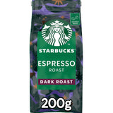 STARBUCKS Espresso Roast, Black Roast, Hele Koffiebonen 200g (Pak van 6)