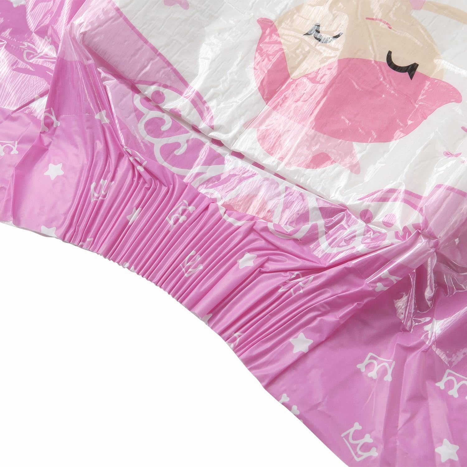 CutiePlusU luiers voor volwassenen, 10 stuks, wegwerpincontinentieslipjes met laken voor dames en heren, maximaal absorptievermogen 's nachts - kleine prinses (grote maat 94-119 cm)