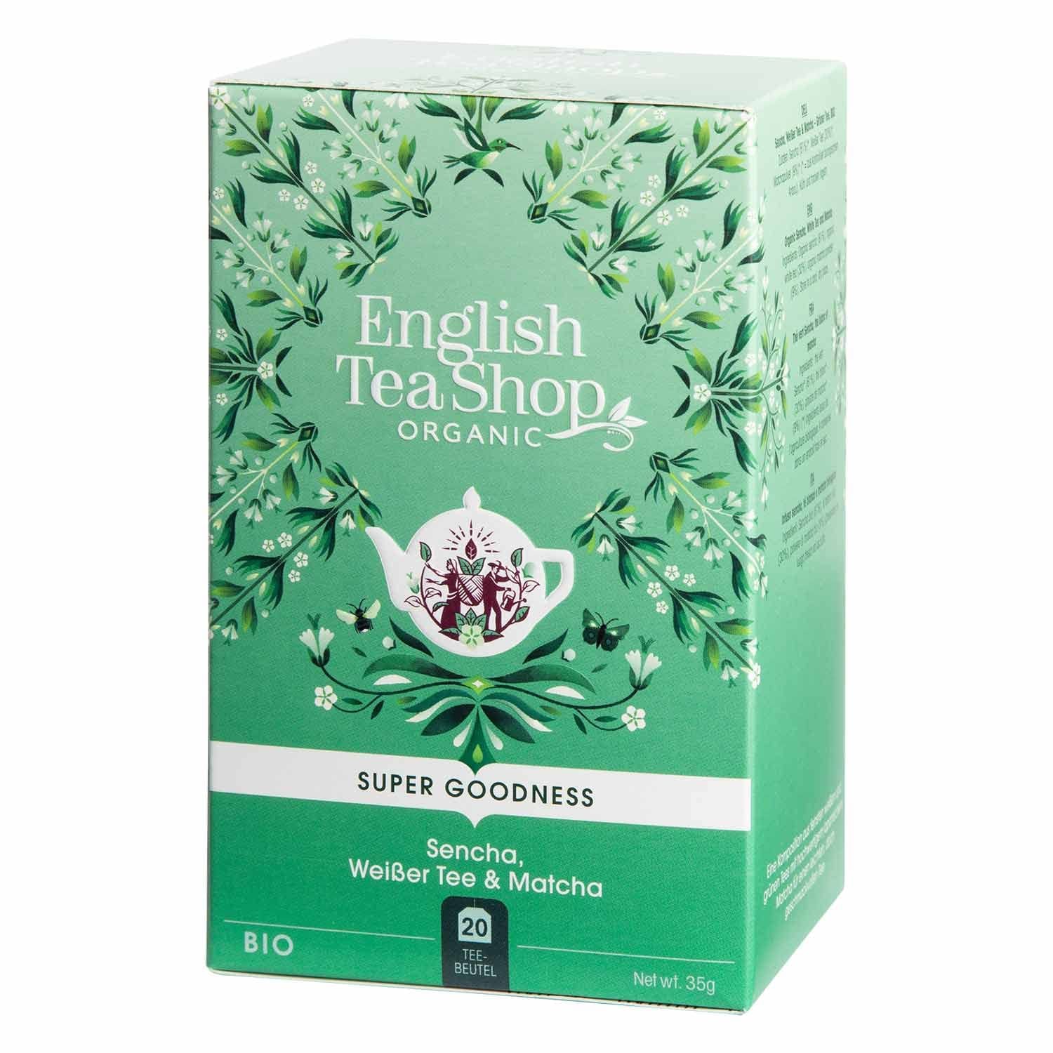 ETS - Sencha, witte thee en Matcha, BIO, 20 theezakjes #