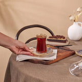 Karaca Aris 12-delig theeservies voor 6 personen - Prachtig porseleinen servies voor elegant theegenot