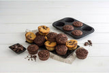 Zenker 6Er Muffinform Zwart Metallic, 275X190X30 Mm, Teflon Classic Antihaftbeschichtung, Hitzebeständig Bis 230°C, Leichte Reinigung, Ideal Für Köstliche Muffins Vormen en bakplaten Naty Shop