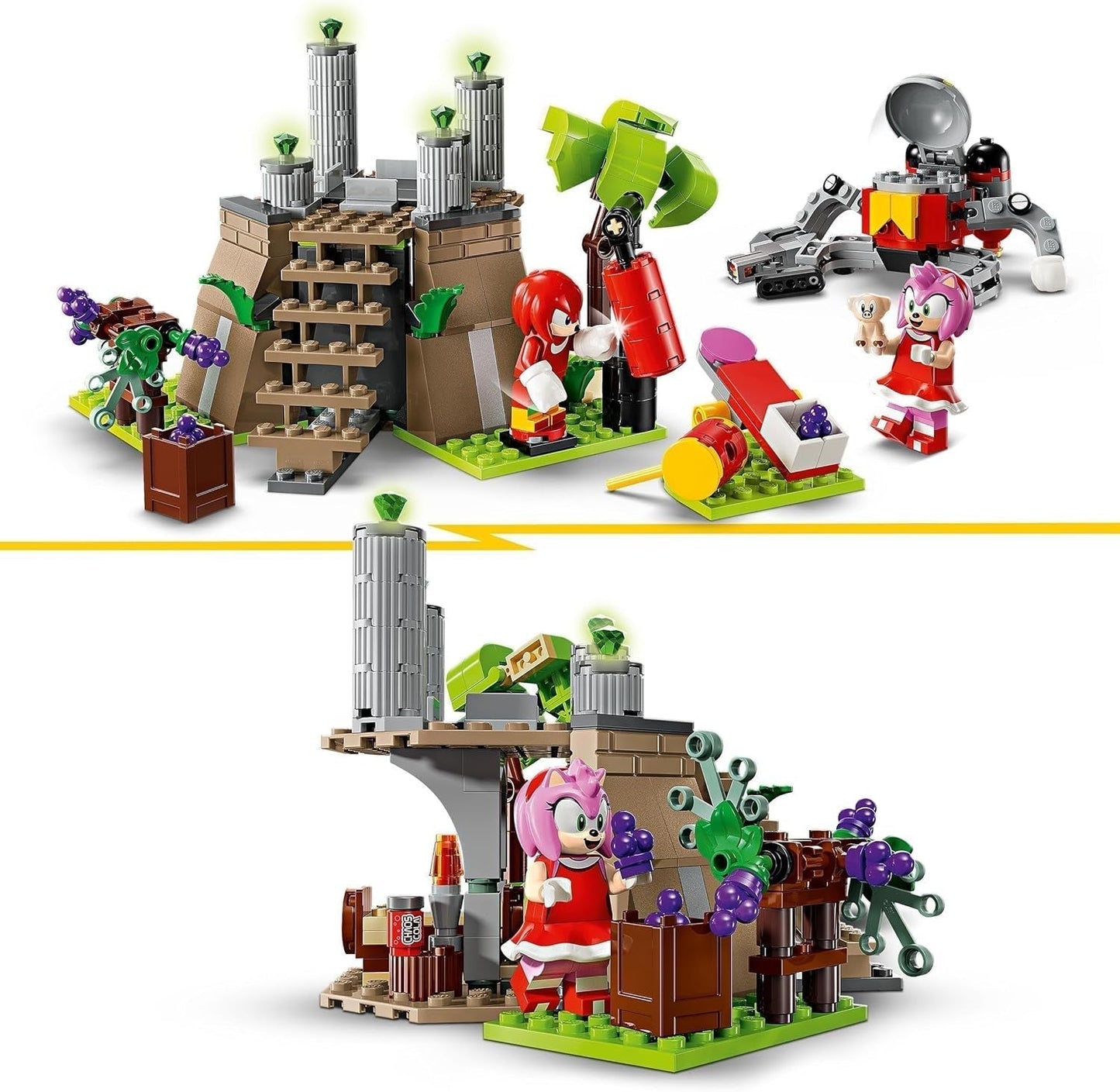 LEGO Sonic the Hedgehog Knuckles en het heiligdom van Master Emerald verzamelspeelgoed Gamercadeau Avontuurbouwset voor jongens en meisjes vanaf 8 jaar 76998 Bouwsets Besuchen in LEGO-Store