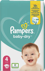 Pampers Baby-Dry luiers, maat 8, 43 luiers, vanaf 19 kg, Jumbo+ pak
