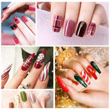 Sullarpek Nail Art Liner Pinsel, 5 Stück Profi Detail Fine Nails Gel Nails Brush, Nagel Pinsel Dünn Für Beauty Frauen Nagelstudio (5 Größen, Rosa)