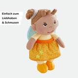 HABA Beschermengel Hulst - Pop van zachte stof (15 cm), perfect welkomstcadeau voor baby's en peuters - Wasbaar op 30 °C - 2011871001