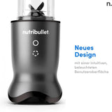 Nutribullet Personal Blender, Der Leistungsstärkste Mixer Für Eine Portion, 1000 Watt en Leiser Motor, 900 Ml Becher Aus Tritan Renew, Leuchtende Touch Bedienknöpfe, Dunkel Grau Bucatarie Naty Shop