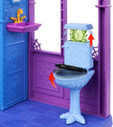 Monster High Buh-tique Hotel Poppenhuis, opvouwbare speelset met enge verrassingen in elke kamer en 13+ speelsets, inclusief meubels en accessoires, JBF16