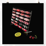 Nageldisplay van acrylglas met displaystrips en nanokleefstof, nageltipdisplay, transparante nail art-kleurenkaart, nail art-display, nageloefeningsdisplay (transparant)