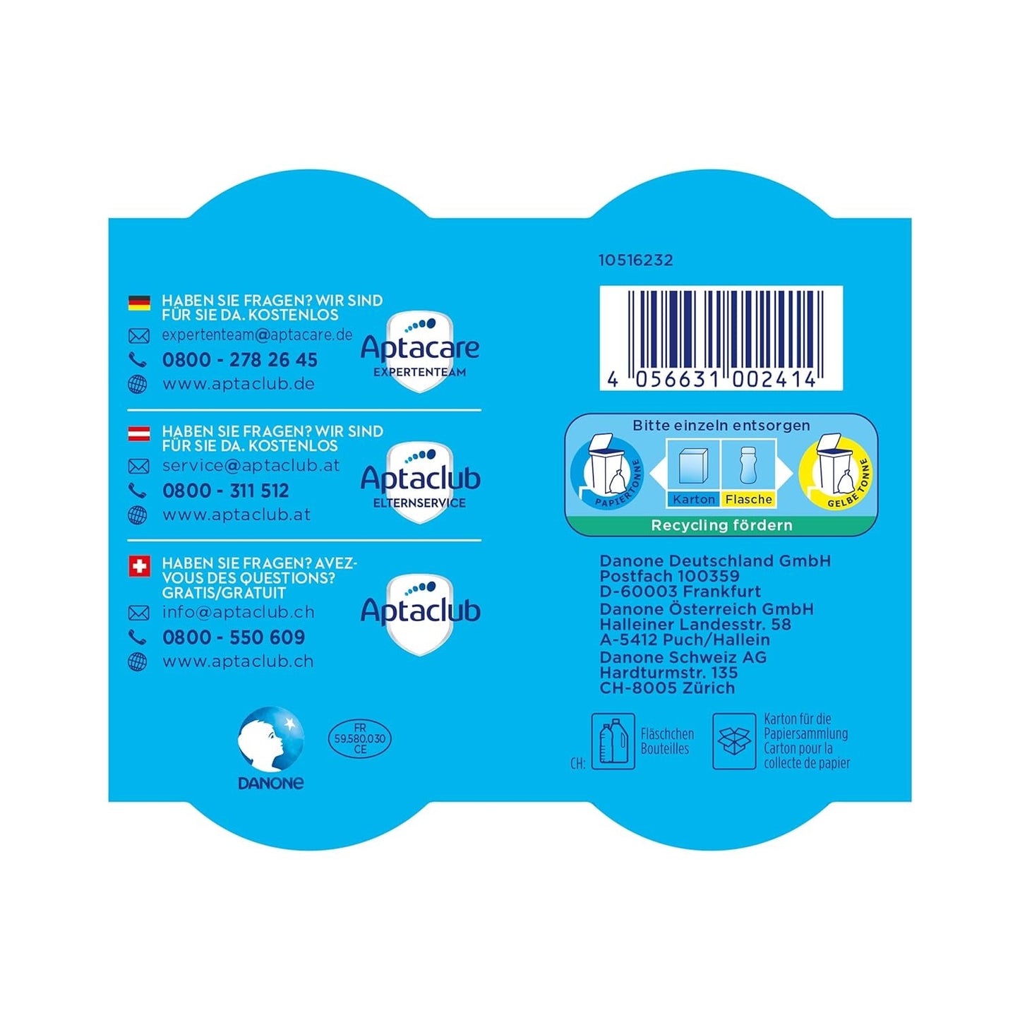 Aptamil Pronutra Pre - Zuigelingenvoeding vanaf de geboorte - Met plantaardige oliën, zonder palmolie - 6 x 4 x 200 ml (4800 ml)