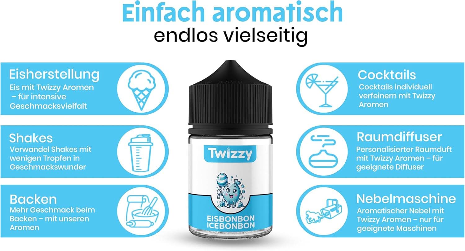 Twizzy Geconcentreerd IJssnoeparoma, 60 ml Aroma's Naty Shop