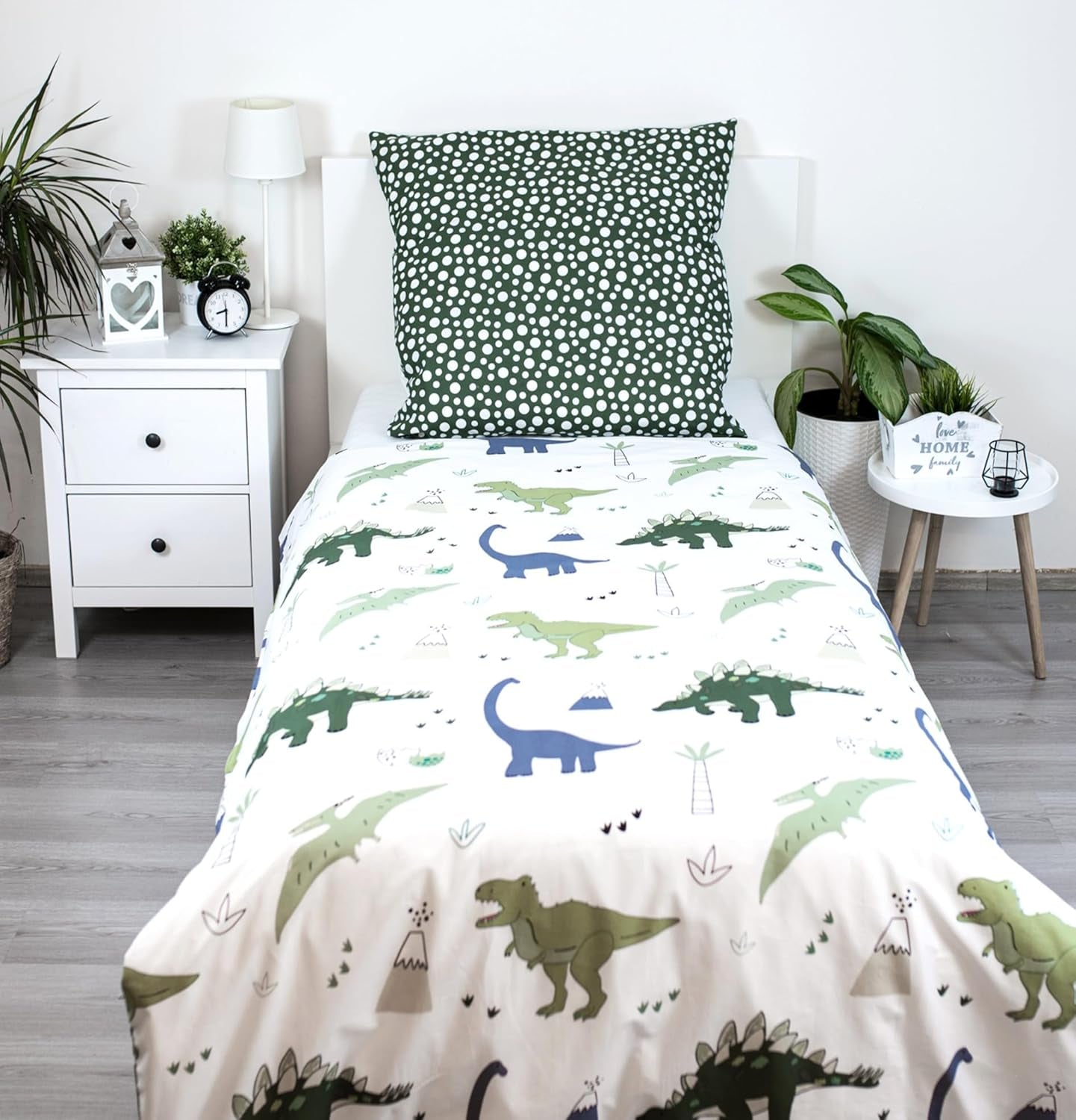 Beddengoed voor kinderen, omkeerbaar, Dinosaurussen Beddengoed - kinderen Naty Shop