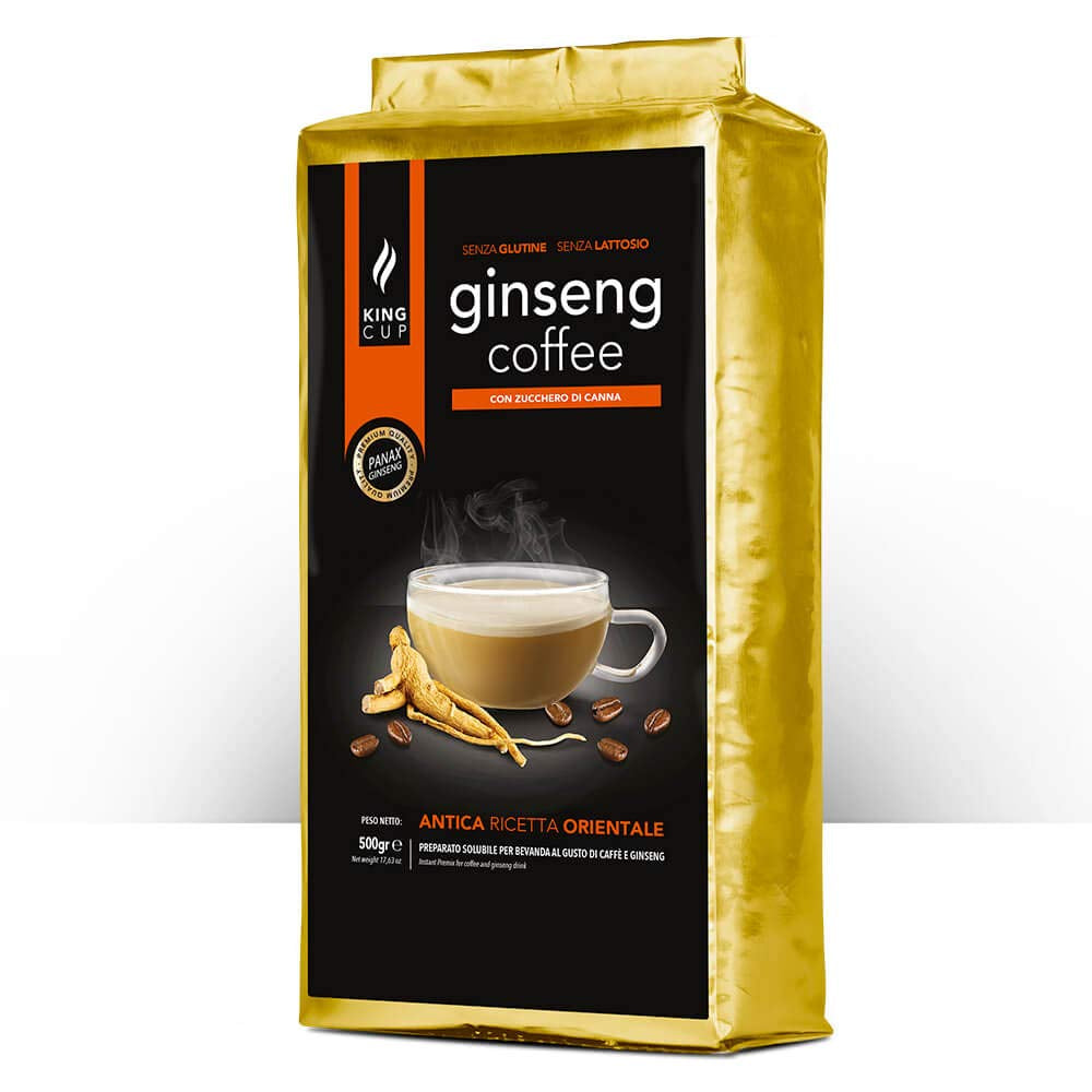 - 1 Verpackung met 500 Gr Ginseng met Brauner Canhrzucker-Löslichem Kaffeepulver zum Süßen, Ideal zum Adden zu Heißem Wasser, Glutenvrij, Laktosefrei en Gentechnikfrei