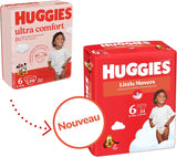 Huggies Babyluiers Little Movers, Disney Design, maat 6, 102 stuks (3 x 34), maanddoos