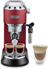 De'Longhi Dedica Style EC 685.B - Espressomachine met portafilter, espressomachine met professionele melkopschuimer, slechts 15 cm breed, voor gemalen koffie of ESE-capsules, 1 l watertank, zwart
