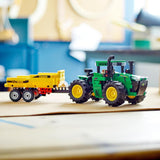 LEGO Technic John Deere 9620R 4WD-tractor met kipper Klassiek landbouwspeelgoed voor kinderen, jongens en meisjes, 8 jaar oud, verzamelmodelset 42136 Bouwsets