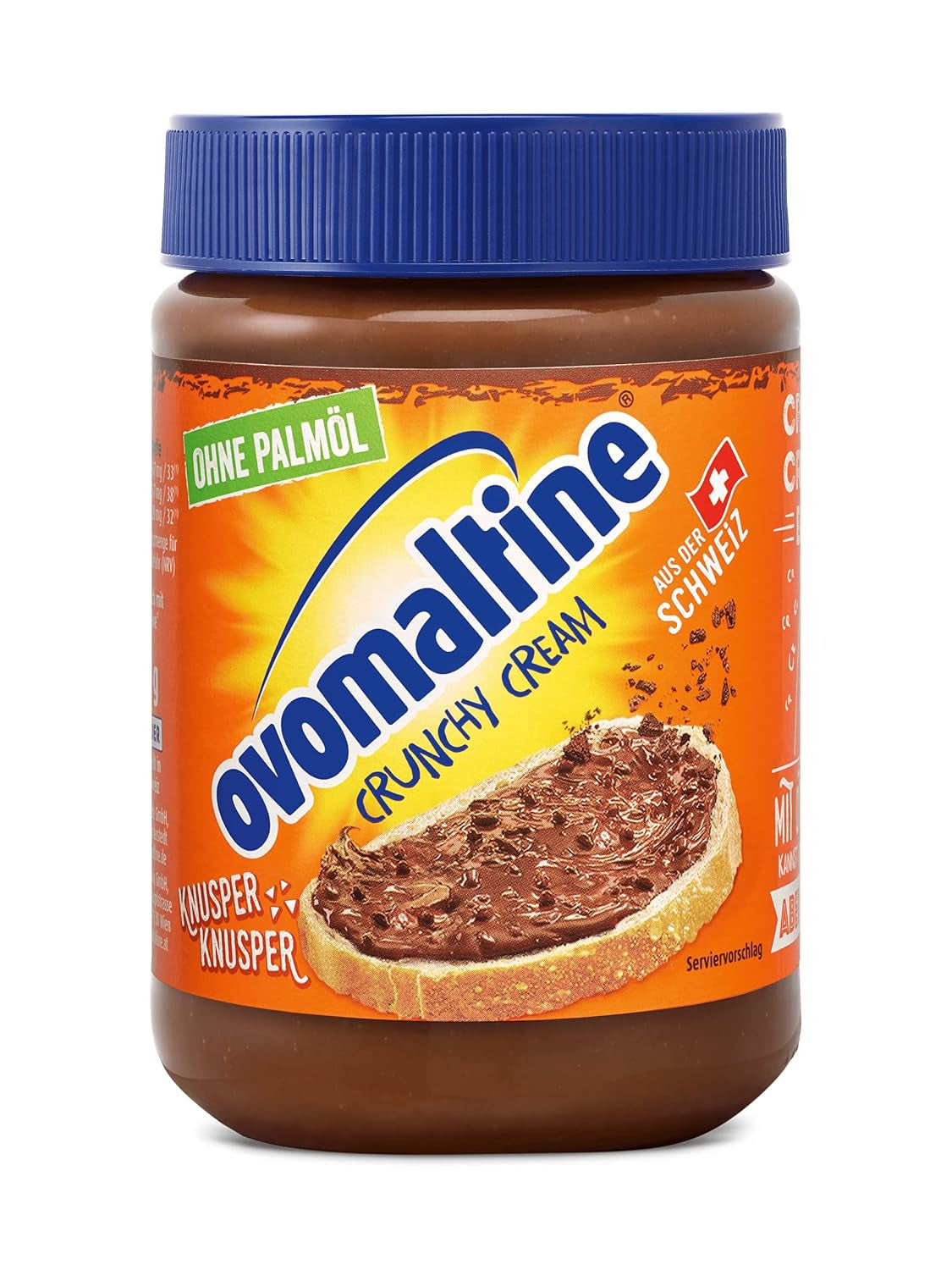 Ovomaltine OVO BREAK Wafel- en Chocoladereep - een knapperige snack met de onmiskenbare smaak van onze populaire Creme Crocante, uiteraard zonder palmolie (4 x 39 g)
