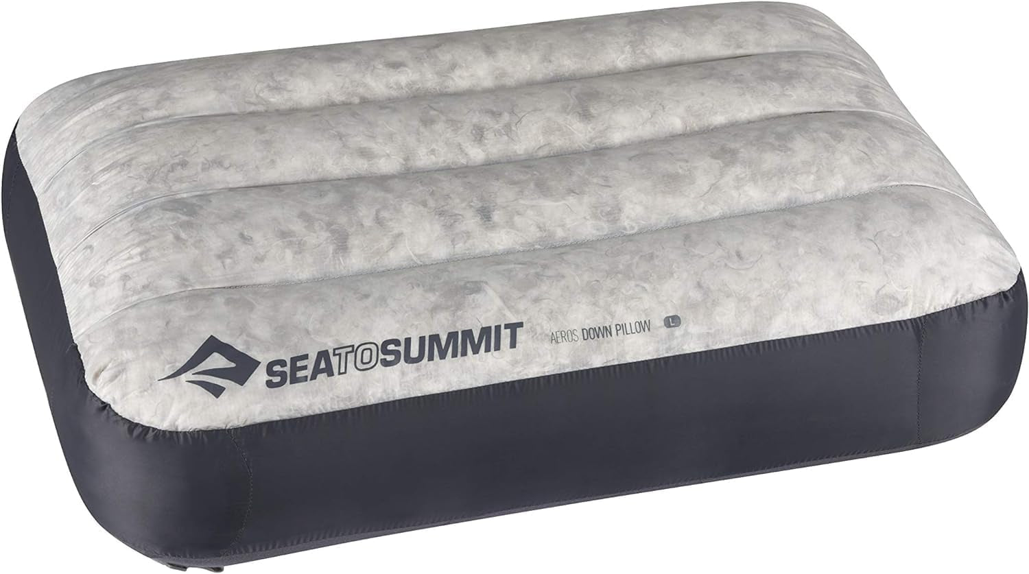 Sea to Summit - Eros Down Reiskussen L - Ultralicht en opblaasbaar - 10D materiaal - Premium donzen kussen - Antislip - Voor wandelen en kamperen - 42 X 28 X 12 Cm - Grijs - 95 G Naty Shop Reiskussens Groot Grijs