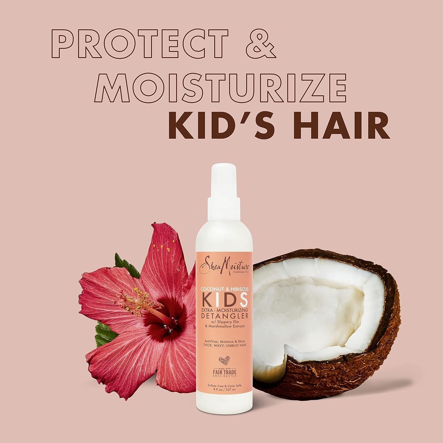 Kids Coconut & Hibiscus Extra Hydrating 237ml Haarontwarrende producten Naty Shop