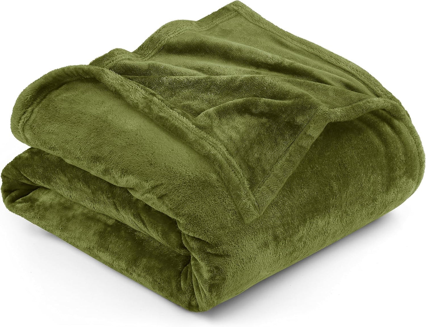 Utopia Bedding Gezellige fleecedeken [228x228 cm, grijs] Zachte, lichte, warme en pluizige deken Comfortabele en ademende deken voor slaapbank, slaapbank, bedden en dekens Besuche den Utopia Bedding-Store Olijfgroen 228x167 cm