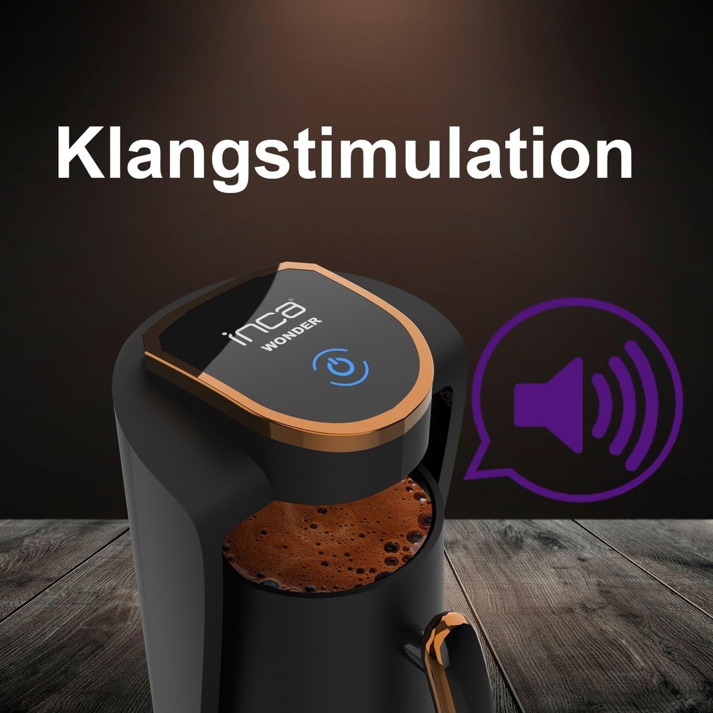 Turkse koffiezaak Inca | Türk Kahve-machines | 250 ml (1-4 kopjes) | 400W | IKM-01 | Bescherming tegen morsen en koken zonder water | Roestvrijstalen verwarmingsplaat | Automatische uitschakeling | Voor een perfecte Turkse koffie