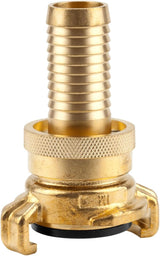 Gardena messing draadnippel: Messing connector voor aansluiting aan beide zijden, b.v. naar pompen, pijpdraad 26,5 mm (G 3/4 inch) (7260-20)