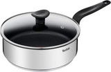 Tefal Hoofdpan 20 cm, roestvrij staal Met antiaanbaklaag Potten en pannen Naty Shop Antiaanbaklaag Pan voor koken 24 Cm