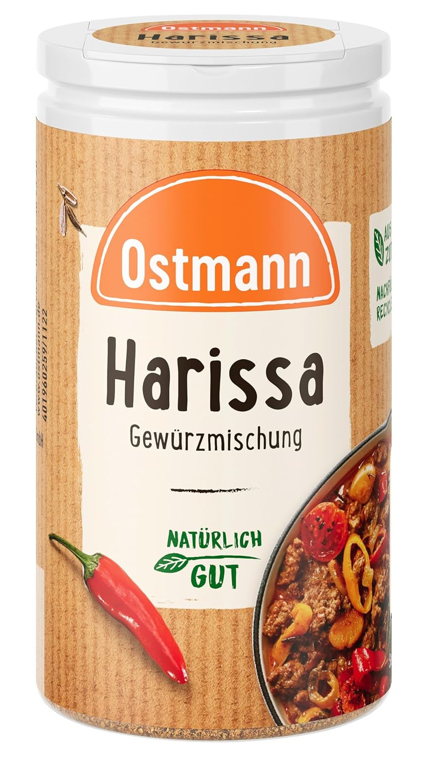 Ostmann Gewürze - Harissa Gewürzmischung | Scharfes Orientalisches Gewürz für Geflügel, Fleisch, Gemüse of Couscous | 35 g in Der Streudose
